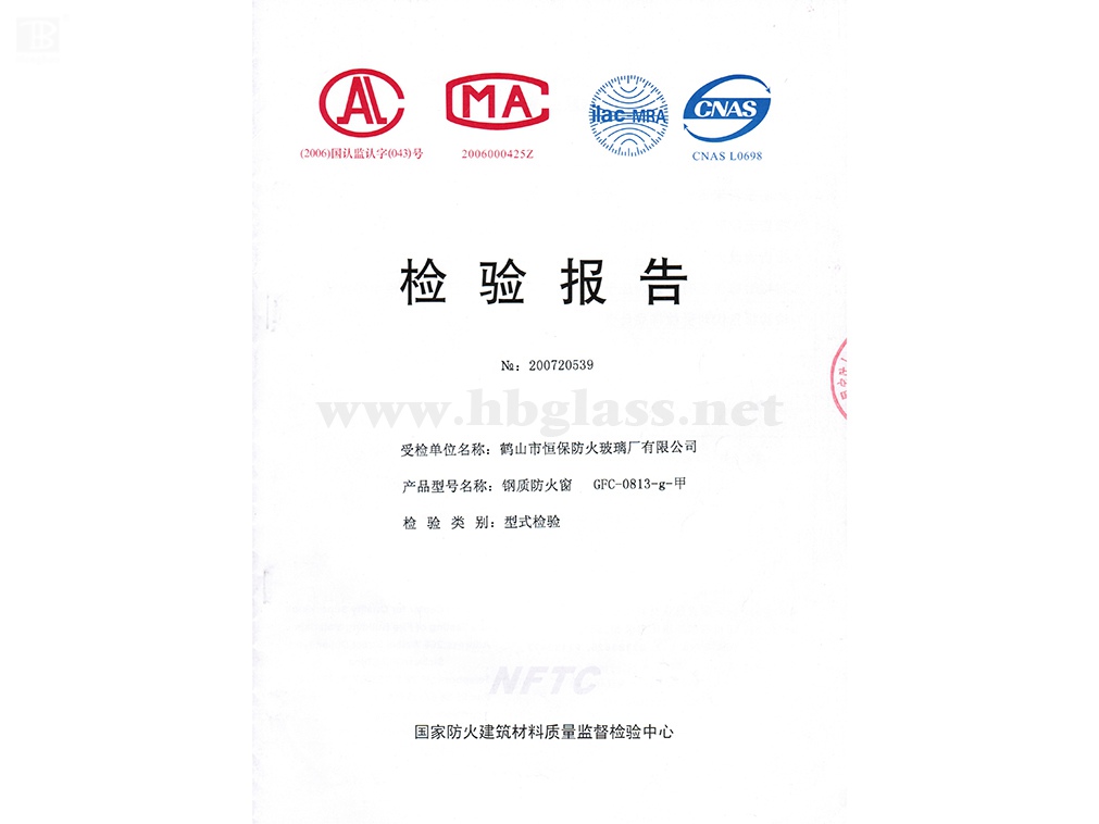 2007 Steel Fire-proof Window GFC-0813-g-A