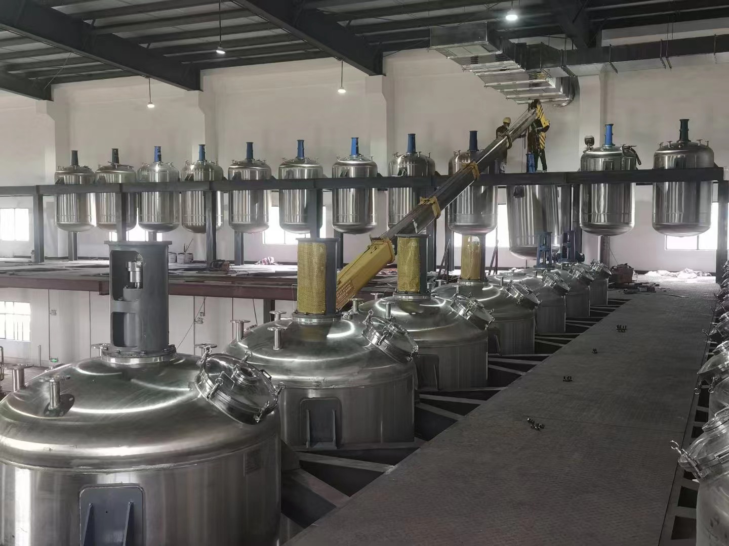 惠州市 農業(yè)醫(yī)藥科技有限公司 反應釜生產線 工程案例(圖2)